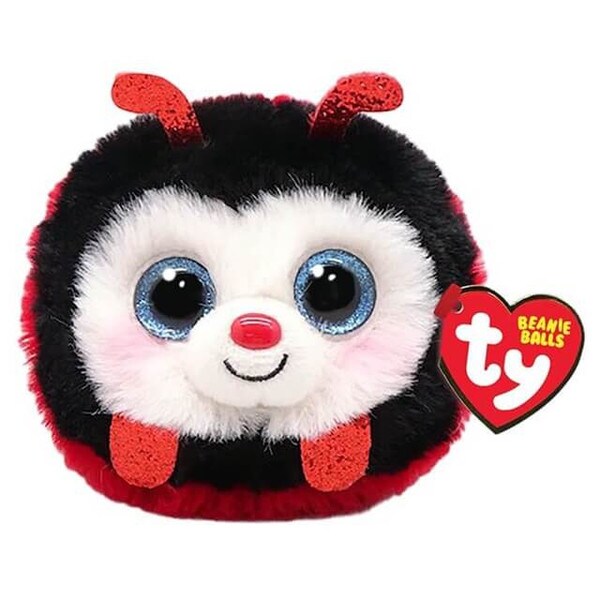 A ladybug beanie balls plush named Izzy.
